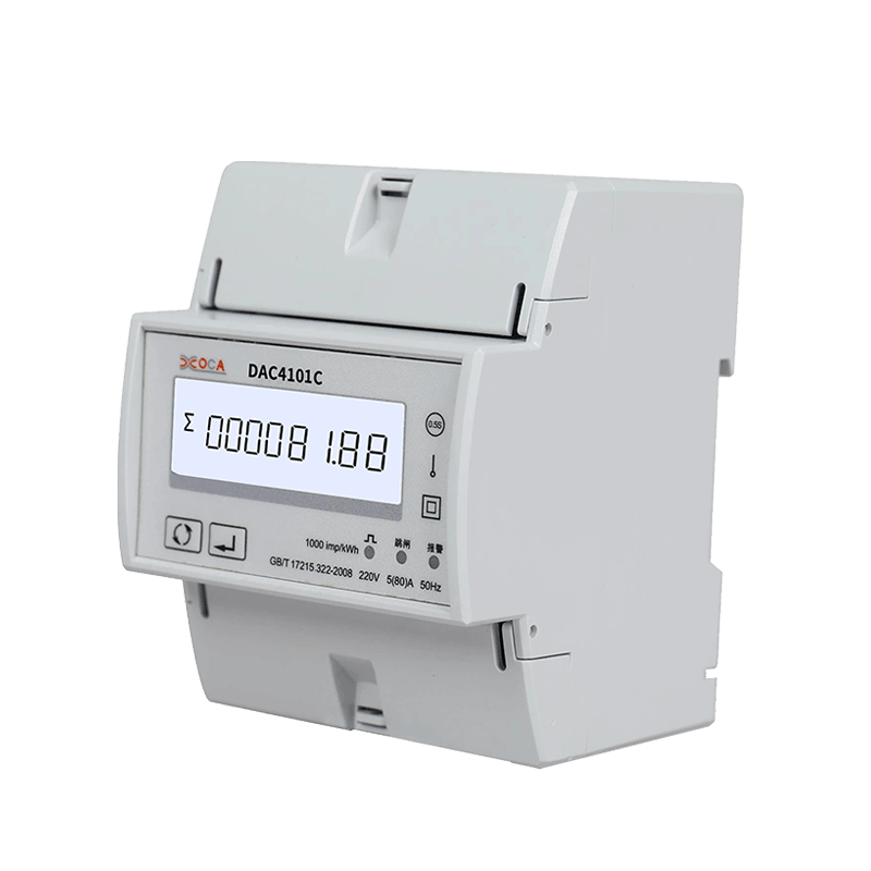 DAC2101 DIN-skinne Enfase LCD-skjerm Multi-Tariff Modbus energimåler