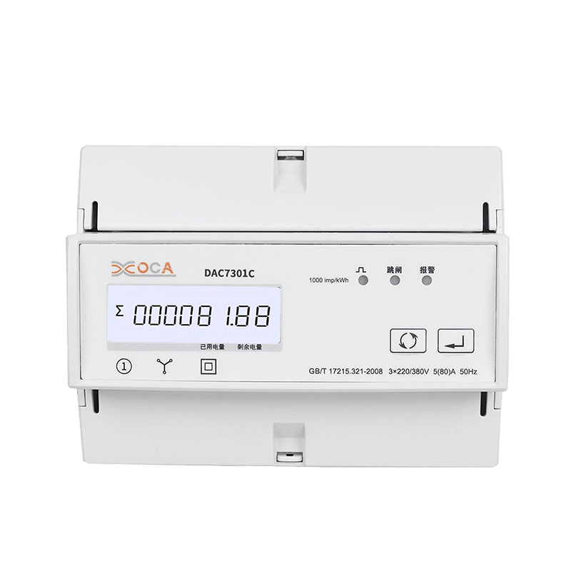 Dac7301c DIN-skinne AC Trefase Modbus Tariff Elektrisk trådløs energimåler