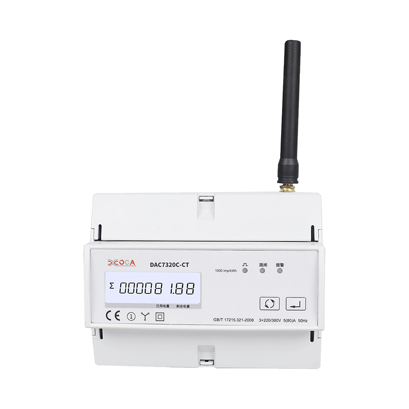 Dac7321c-CT DIN-skinne AC WiFi med transformator Tuya elektronisk energimåler