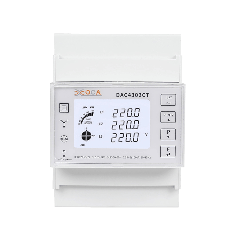 Dac4302CT DIN-skinne Trefase Modbus Tuya elektrisk energimåler Strømmåler