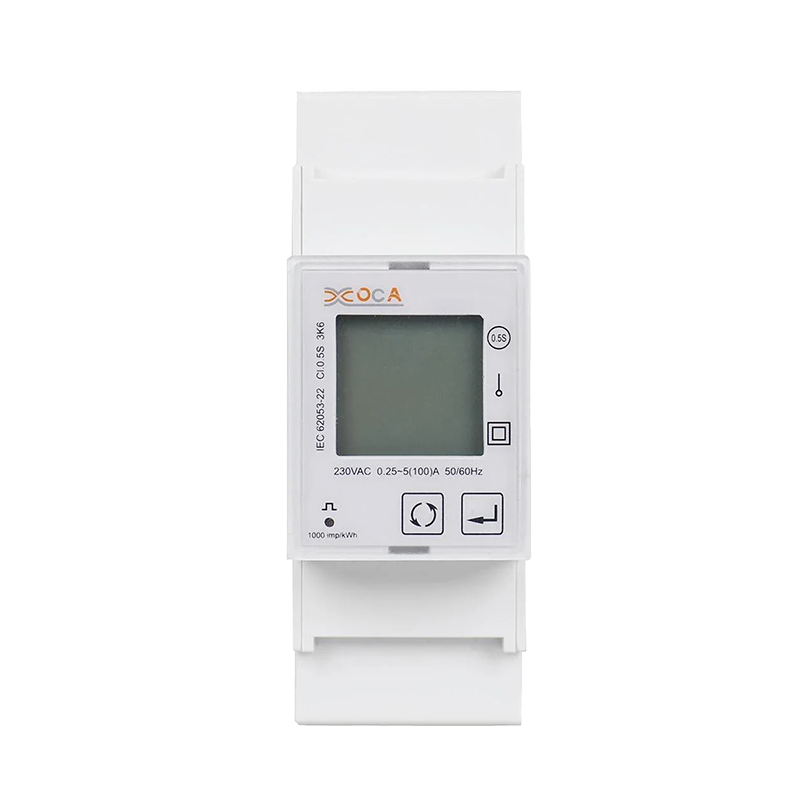 DAC2101 DIN-skinne Enfase LCD-skjerm Multi-Tariff Modbus Power Meter