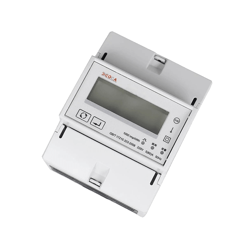 Dac4101C DIN-skinne med relé forhåndsbetalt enfaset Modbus elektrisk energimåler