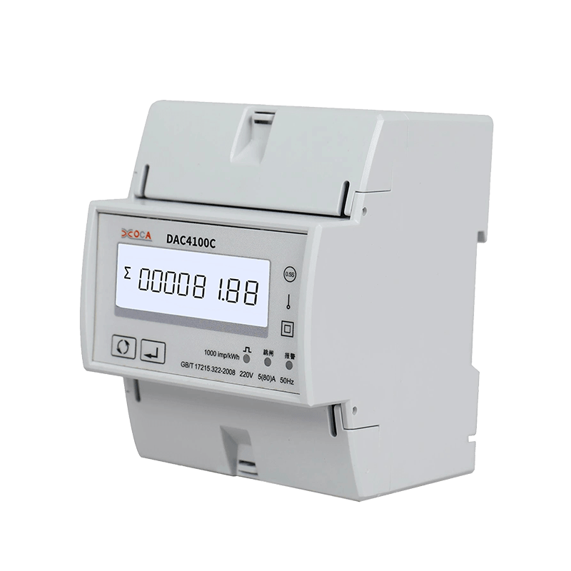 Dac4121C DIN-skinne AC enfaset trådløs Modbus-strømmåler