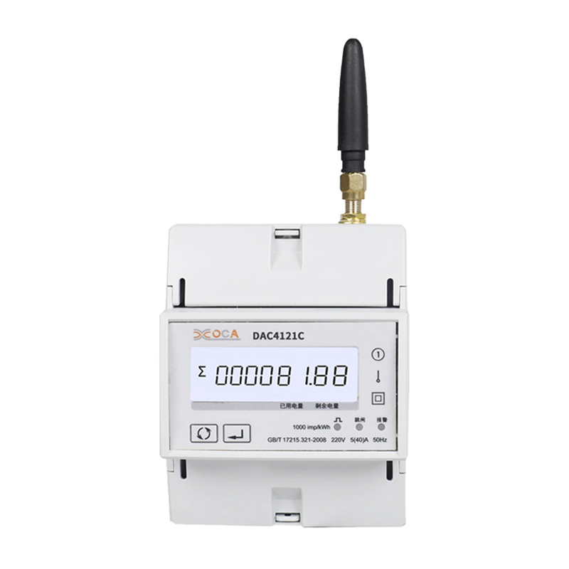 Dac4121C DIN-skinne AC enfaset trådløs Modbus-strømmåler