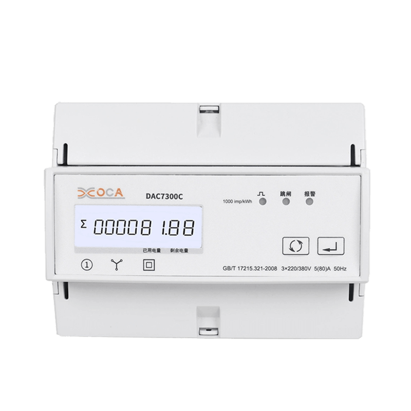 DAC7300C DIN-skinne Trefase Modbus AC-relé elektrisk strømmåler