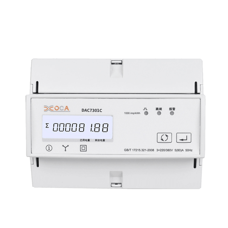 Dac7301C DIN-skinne AC Trefase Modbus elektrisk energimåler