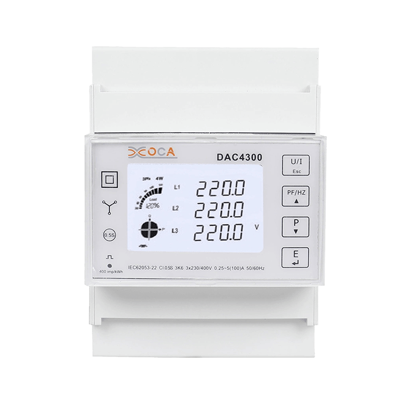 Dac4300 DIN-skinne Smart Multi-Function Electricity Energy Meter