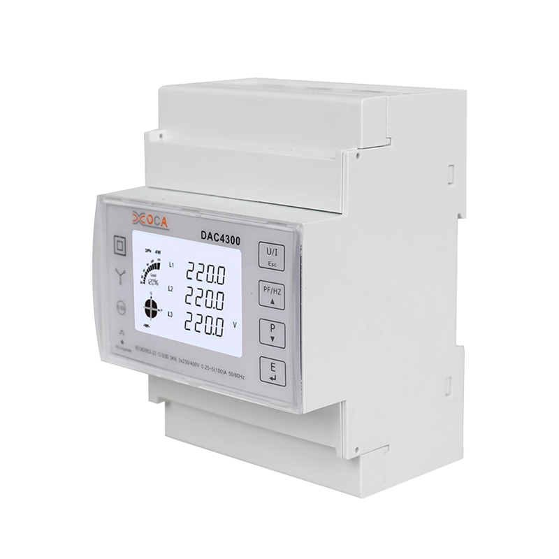 Dac4300 DIN-skinne Smart Multi-Function Electricity Energy Meter