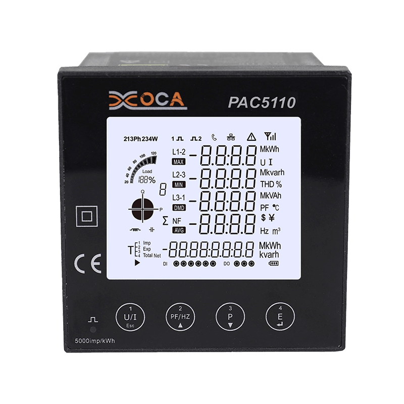 PAC5110 Trefasepanel RS485 Modbus Digital elektrisk energimåler Strømmåler