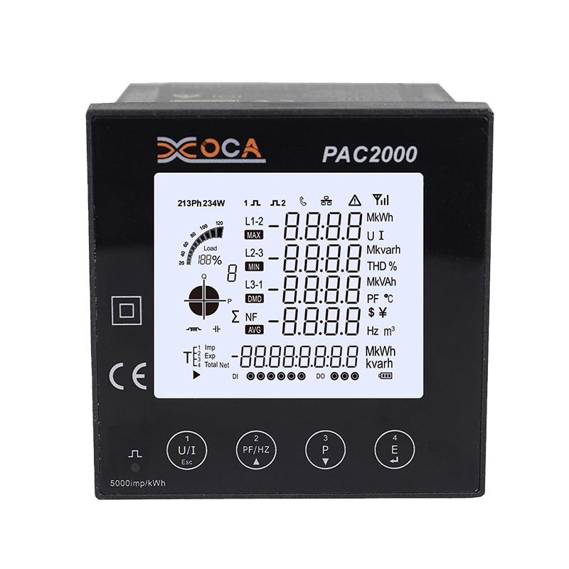 PAC2000 multifunksjons intelligent LCD-panel digital strømmåler