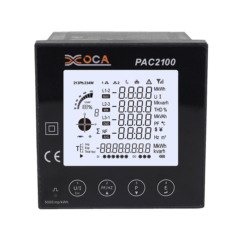 PAC2100 Stor LCD digital intelligent energimåler