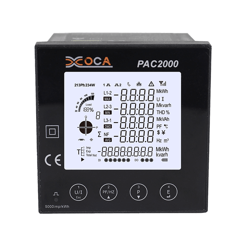 PAC2000 Intelligent LCD Panel Digital Power Meter