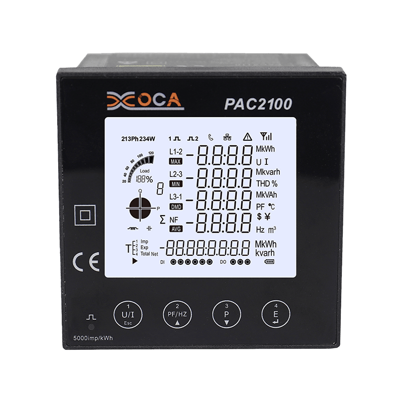 PAC2100 Big LCD Digital Smart Power Meter Energimåler