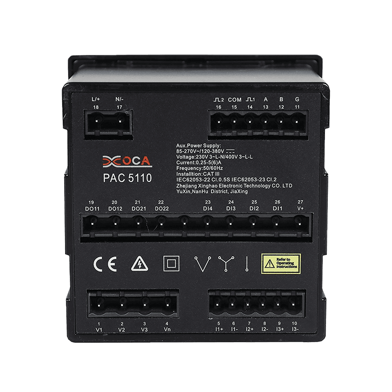 PAC5010 Stor LCD WiFi Smart strømmåler Elektrisk energimåler Elektrisk analysator